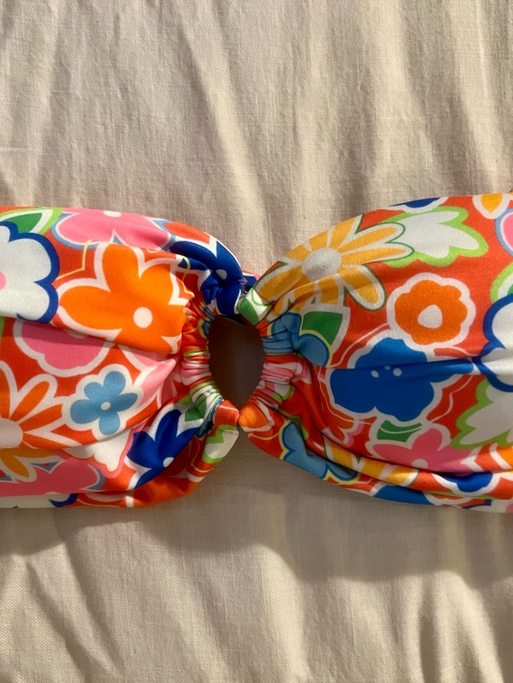 Women’s Floral Bandeau Swim Top - Multicolor